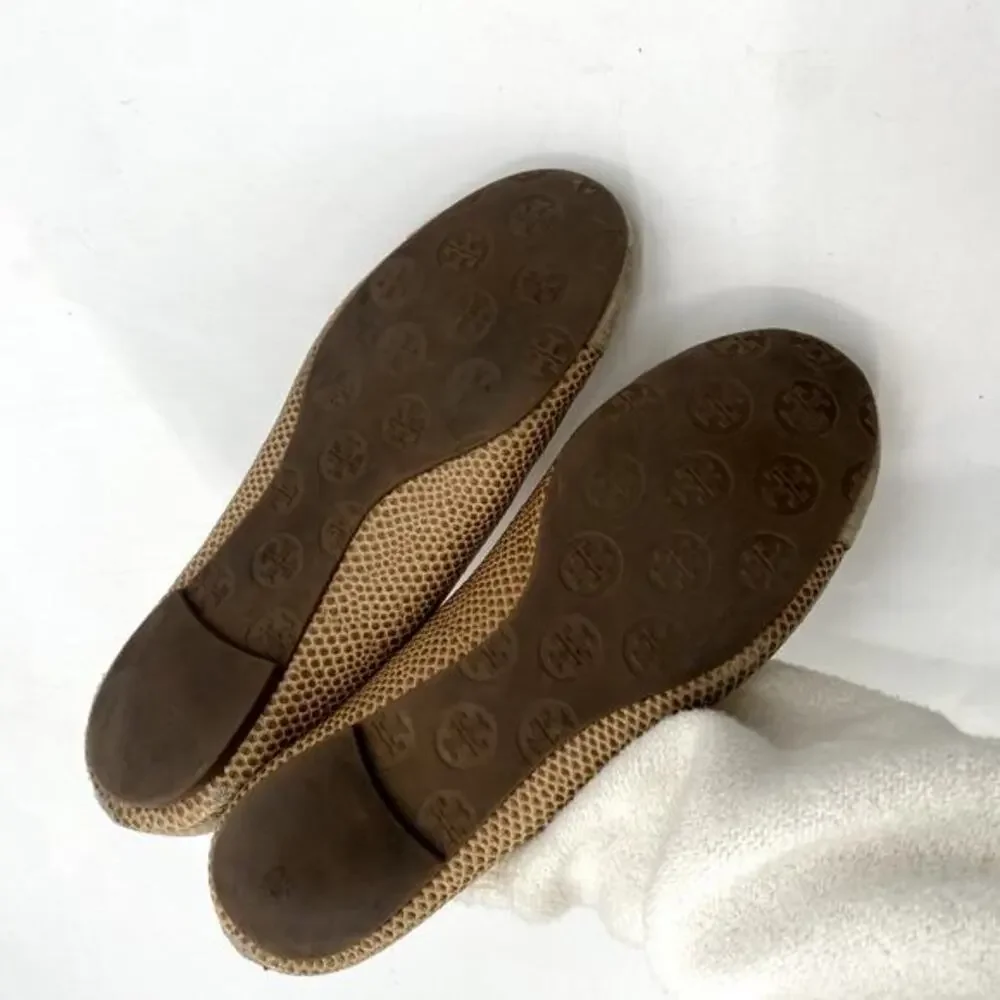 Tory Burch Tan Round Toe Ballet‎ Flats